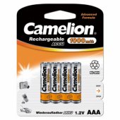Rechargeable Batteries Ni-MH AAA (R03), 1000mAh, 4-pack