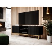 PAFOS Golden Steel Frame 150x40x60cm Matte Black