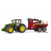 John Deere 7R 350 m forwarding trailer, model vehicle (green/ re