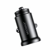 JR-CCN06 30W 2x USB-C mini car charger metal - black