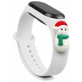 Xiaomi Mi Band 3/ 4 White Xmas Snowman