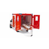 MB Sprinter ambulance with driver, model vehicle (red/ white)