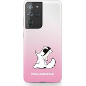 "KLHCS21LCFNRCPI PC/ TPU Choupette Eats Cover Galaxy S21 Ultra" Pink