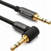 Cable Jack 3.5mm - Jack 3.5mm angled 1.5m black