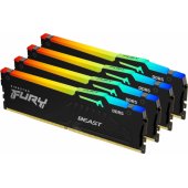 Fury Beast RGB Black 4x32GB DDR5 5200MHZ DIMM KF552C40BBAK4-128