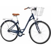 28" Art Deco Lux with front basket Blue (L)
