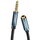 AV118 AUX jack audio extender 3.5 mm 1m Blue