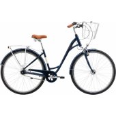 28" Art Deco Lux with front basket Blue (L)