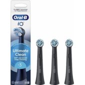 Brush Head iO Ultimate Clean Black 3pcs