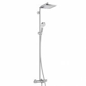 _6454522 Hansgrohe Crometta E shower set with rain shower head with ba