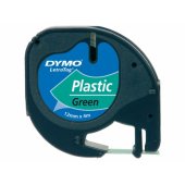 Label Tape S0721640 Black on Green