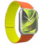 Magnetic Watch Strap II Apple Watch 44/ 45/ 46/ 49mm Orange/ Green