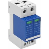 Qoltec DC Surge Arrester | 2P | 1000V | T2 | B+C