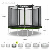 Jump Pro Outdoor Net 8FT 252cm