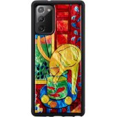 "SmartPhone case Samsung Galaxy Note 20" Cat with red fish Black