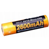 MR18650 2600mAh MiroUSB 1pcs