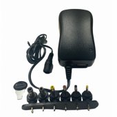 Universal 12/ 30W (Max 2.1A) Charger + USB with 3-12V (+6 connectors)