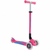 GLOBBER Primo Foldable Plus Lights (pink/ light blue)