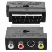 SCART to 3RCA + S-Video with ON/ OFF button
