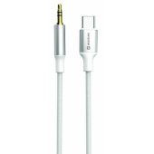 Audio Adapter Textile USB-C - 3.5mm 1.5m White