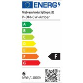6W P-DM E14 3000k decorative