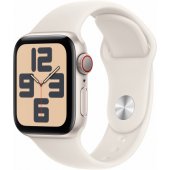 Watch SE (2024) Cellular 40mm Starlight/ Starlight Band - S/ M