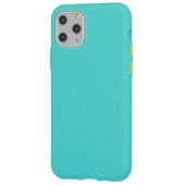 "Soft Cream Silicone Back Case iPhone 12/ 12 Pro" Green