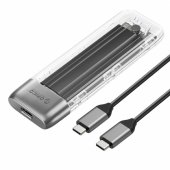 Disk Drive TXM2-C3 M.2 NVME USB-C 10Gb|s Grey