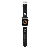 Watch 42/ 44/ 45/ 49mm 3D Rubber Karl&Choupette Heads Strap Black
