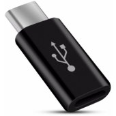 Adapteris Micro USB to Type-C Black
