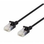 Patch cable U/ UTP Cat6a 3,5mm 1.5m black