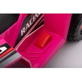 XMX630T Pink Battery Quad Bike With Trailer