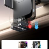 JRZS241S car mount with inductive charger for dashboard 15W