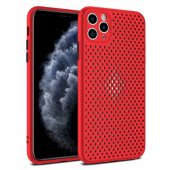 "Breathe Silicone Case Apple iPhone 12 / 12 Pro" Red