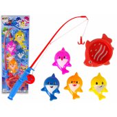 LeanToys Fish Catching Fish Rod Arcade Game