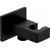 Shower outlet with hand shower holder SQ Black