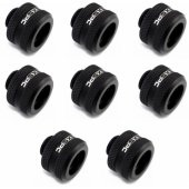 Connector G1/ 4" to 14mm hardtube Black Matt 8 pcs