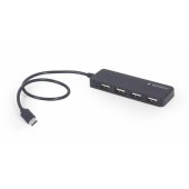 USB Type-C - 4 x USB 2.0 Black