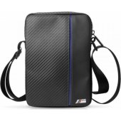 "Tablet Bag (10")" Carbon / Blue Stripe