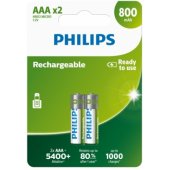 R03B2A80/ 10 Rechargeables 2 pcs
