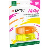 USB2.0 C410 16GB Neon 2 pcs