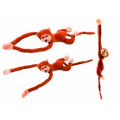 Plush Monkey Mascot with Sound, Orange 80 cm