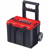 Einhell system case E-Case L, tool box (black/ dark red, with wheels)