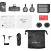 Lark M2S Mini Combo Wireless Lavalier Microphone Mini Combo Gray