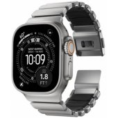 Stratos Band Apple Watch 45/ 46/ 49mm Natural Titanium-Black