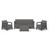Scandi Linea 3 Seater Set Grey
