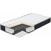 OSWALDO 90x200cm with two mattresses HARMONY UNO Platinum Grey