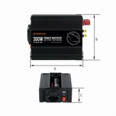 MPI300M Power Inverter 300W DC to AC