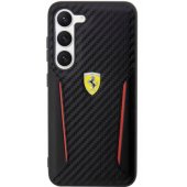 "PU Carbon Hard Case Galaxy S23" Black