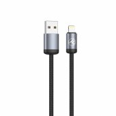 Minimalist USB to Lightning Cable 3A 1m Black